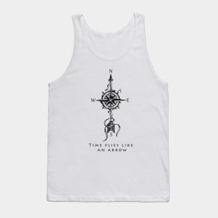 Time flies like an arrow - compass with arrow (tattoo) Tank Top